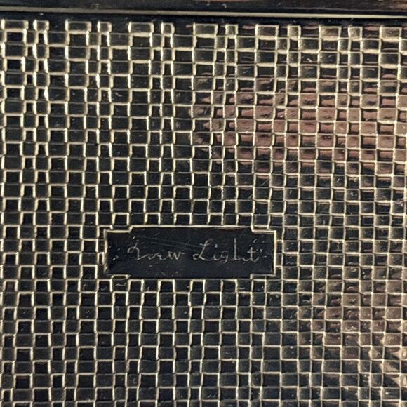 Vintage Compact Mirror Japan Black Velvet Beaded Gold Tone New Light - Picture 13 of 16